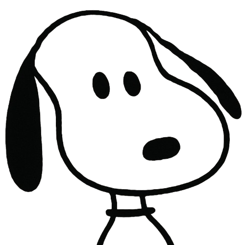 Snoopy dark theme icon